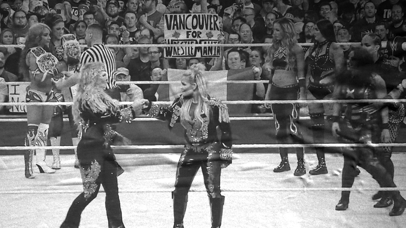 Sasha Banks & Bayley vs. Natalya & Beth Phoenix vs. Billie Kay & Peyton Royce vs. Nia Jax & Tamina Snuka
