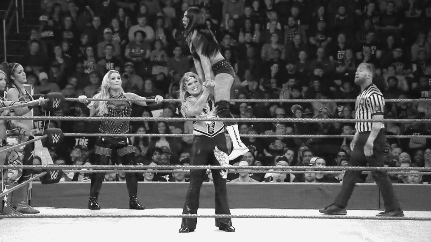 Sasha Banks, Bayley, Natalya & Beth Phoenix vs. Nia Jax, Billie Kay, Peyton Royce & Tamina Snuka