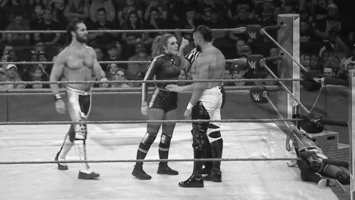 Becky Lynch & Seth Rollins vs. Andrade & Zelina Vega