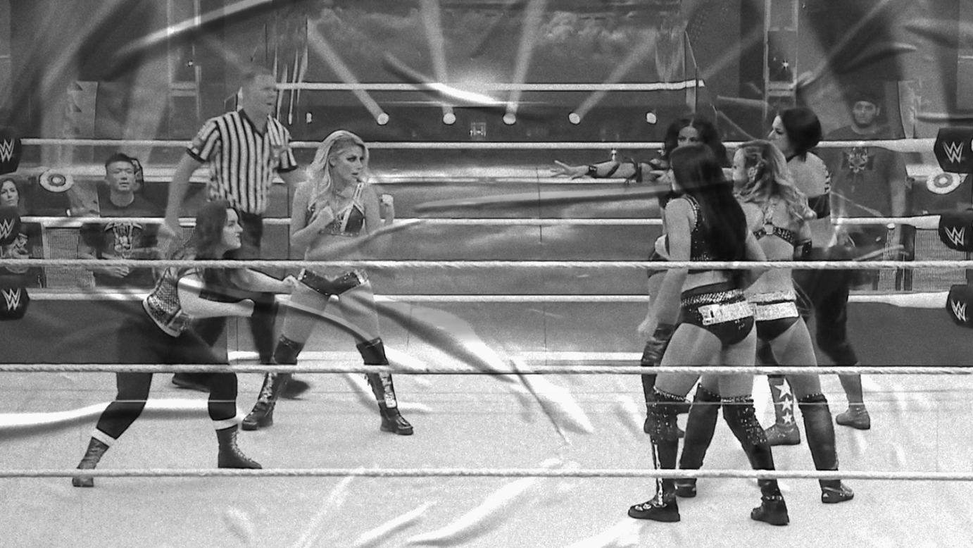 Sasha Banks & Bayley vs. Alexa Bliss & Nikki Cross vs. Billie Kay & Peyton Royce